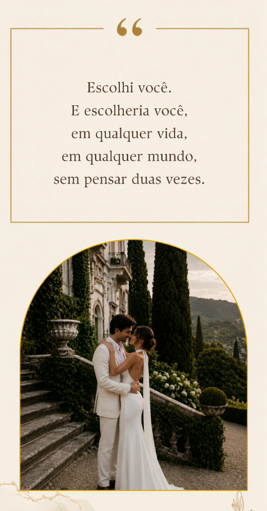 Frase Romântica e Foto Final